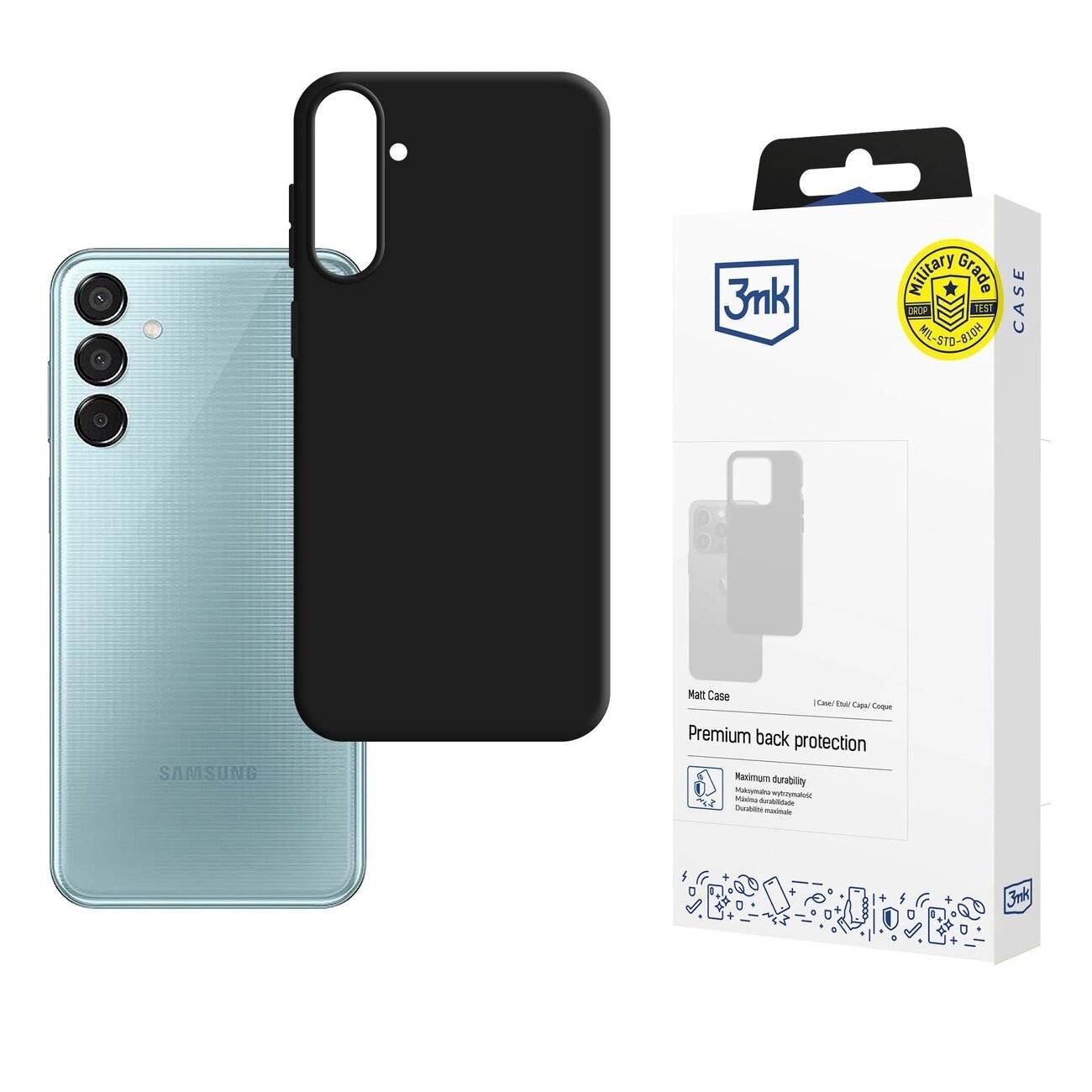 3mk Matt Case Samsung Galaxy M16 5G - Schwarz