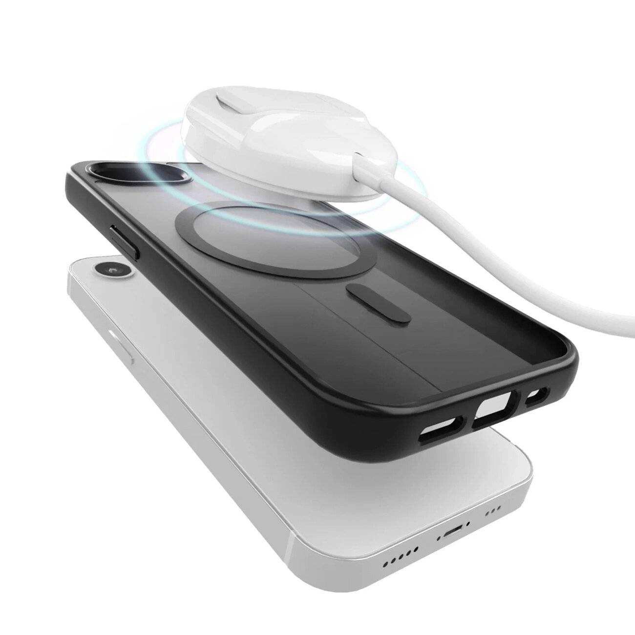 Puro Cover TPU „GRADIENT“ Magsafe Farbverlaufseffekt iPhone 16E, schwarz