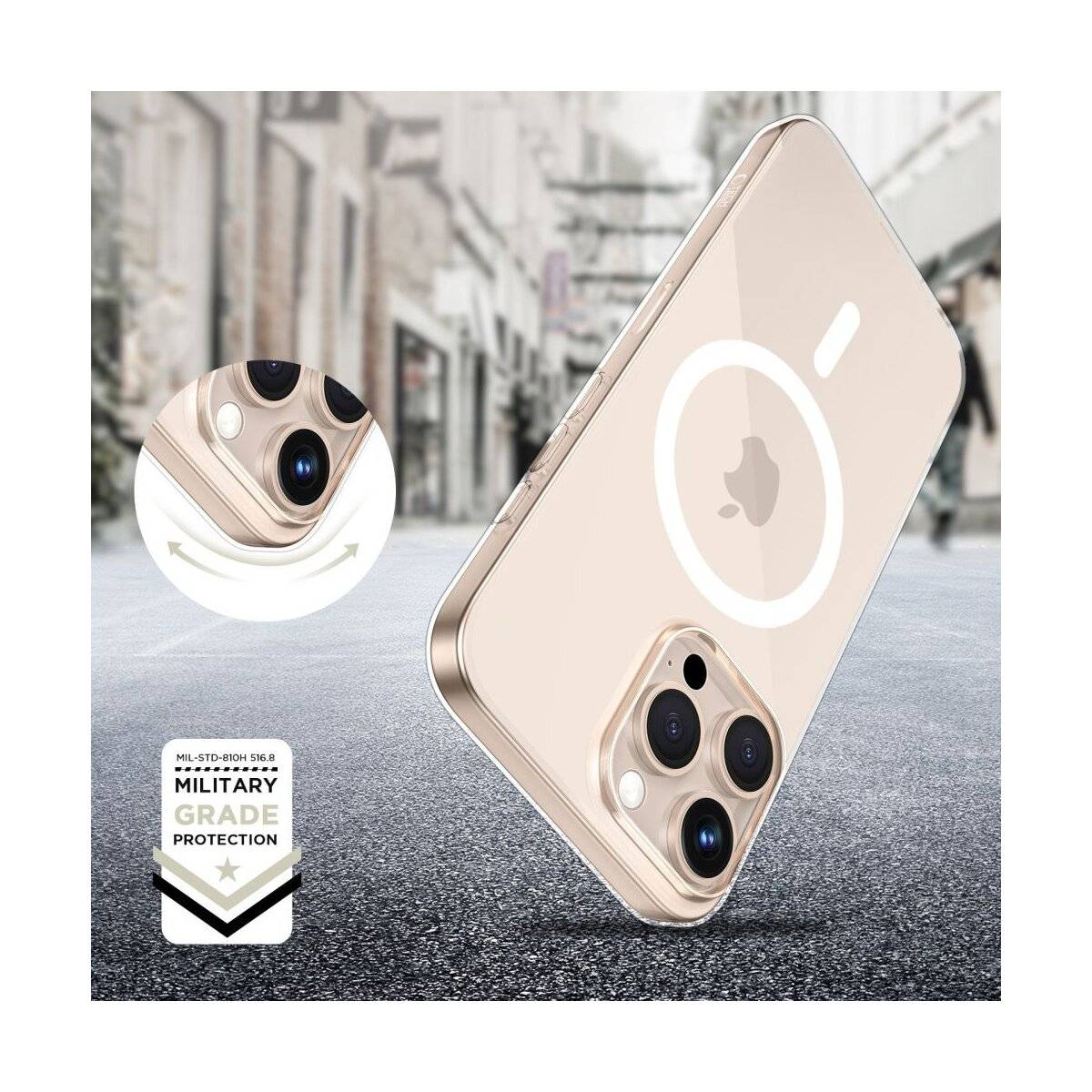 Tech-Protect FlexAir MagSafe iPhone 16e Hülle - Durchsichtig