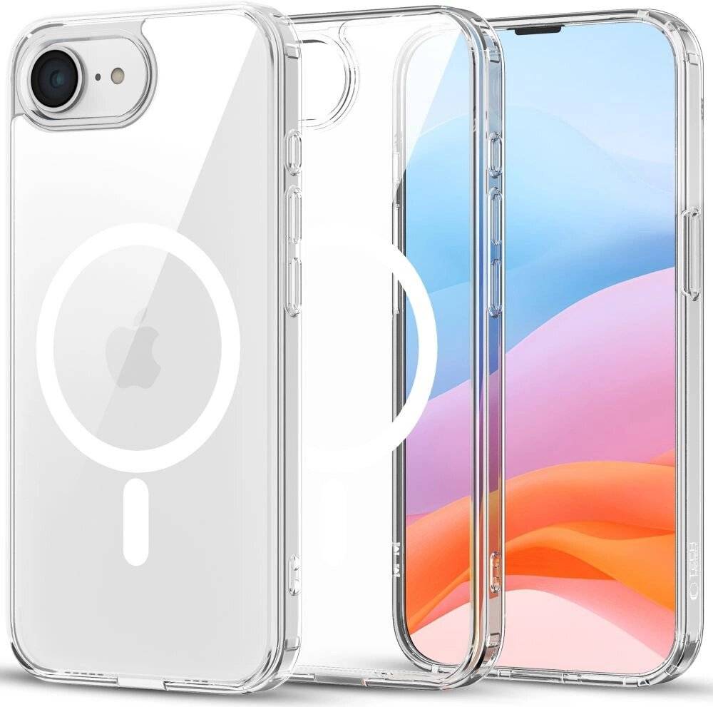 Tech-Protect FlexAir Hybrid MagSafe iPhone 16e Hülle - Durchsichtig