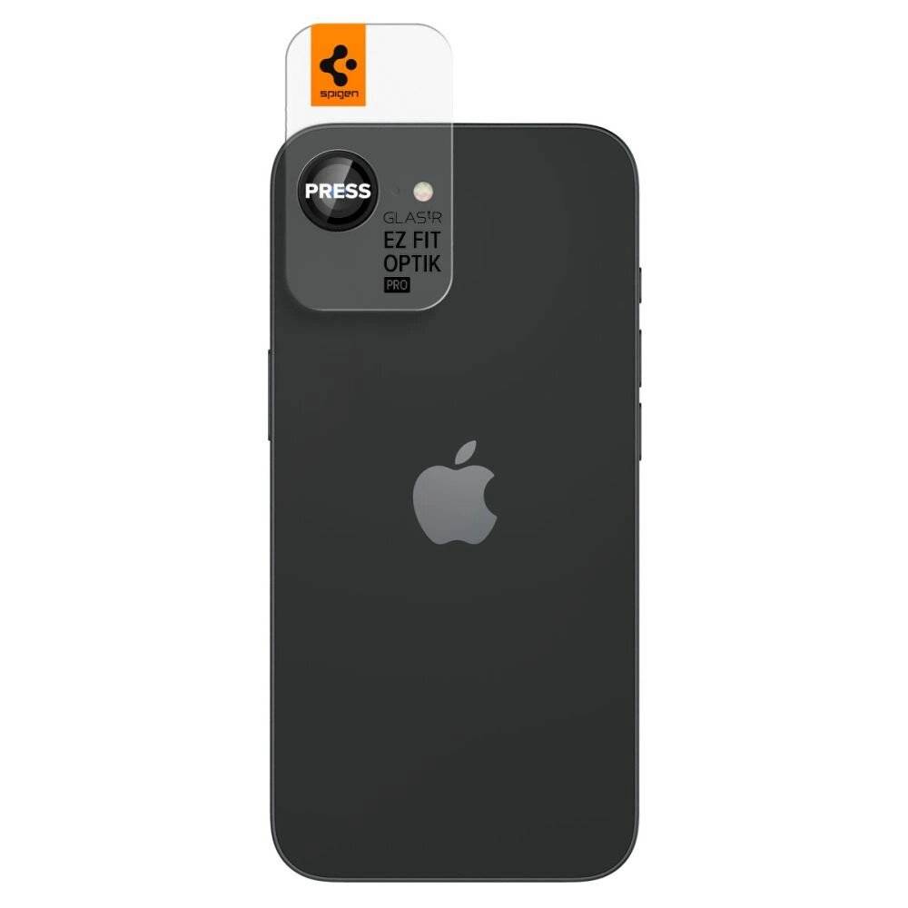 Spigen Optik Pro GLAS.TR "Ez Fit" Kamera-Cover 2er-Pack iPhone 16e - Schwarz