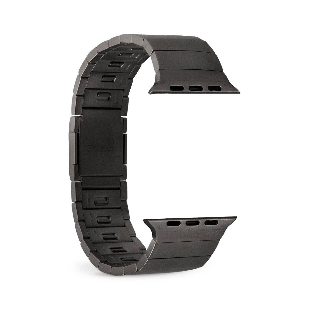 Puro TITAN Edelstahl Apple Watch Armband 42/44/45/49mm - Schwarz