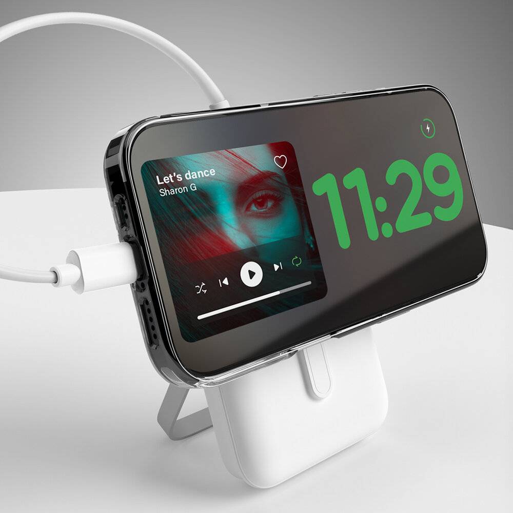 Puro 10000mAh MagSafe Wireless Power Bank Aluminiumständer - Weiß