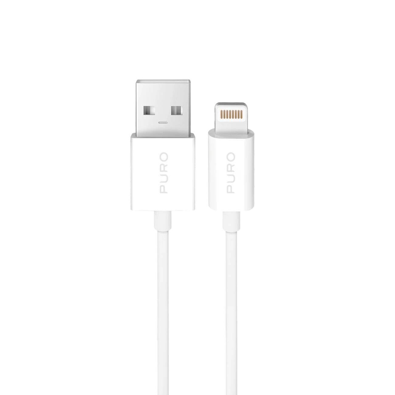 Puro TPE 12W USB-A - Lightning Kabel 3m Weiß