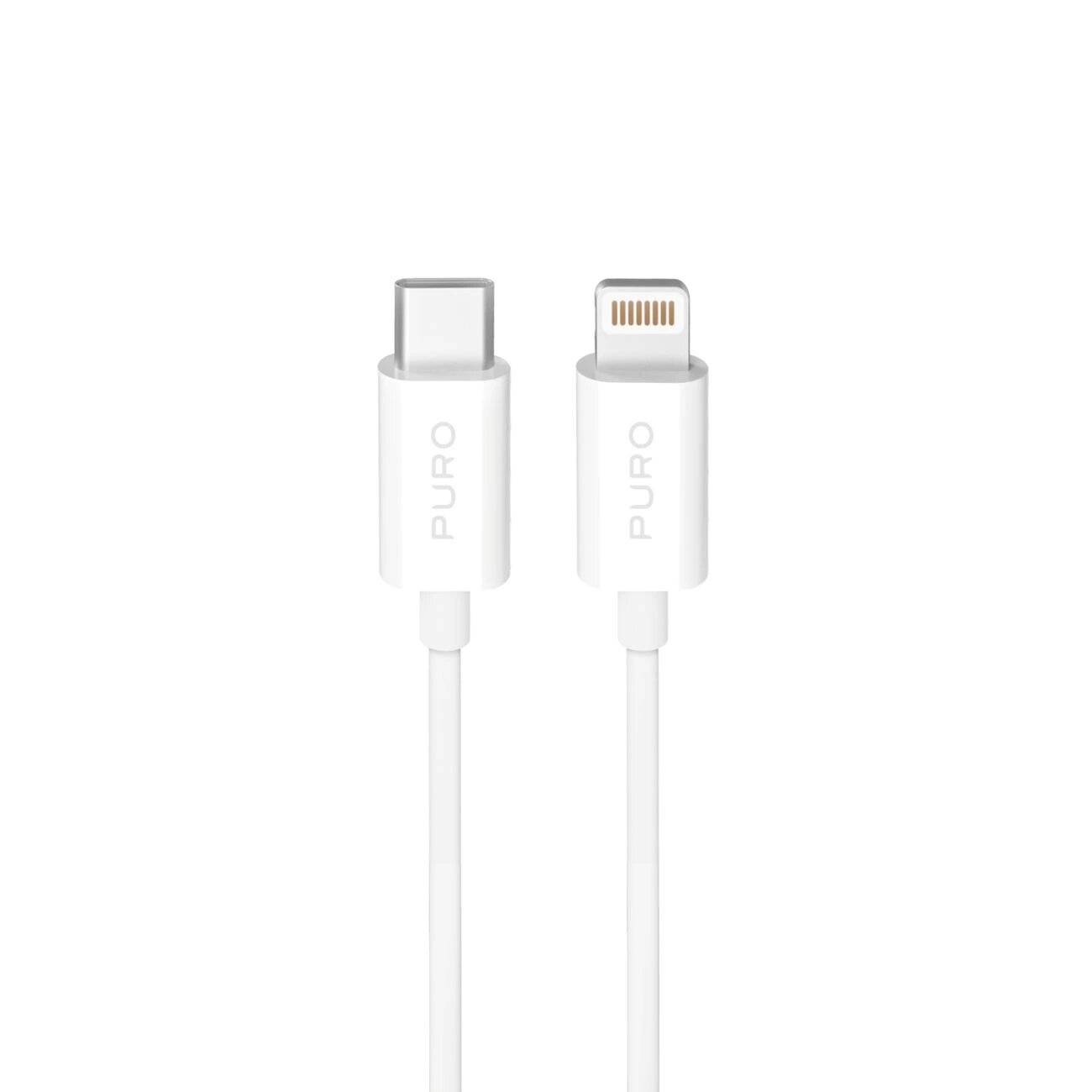 Puro TPE 20W USB-C - Lightning Kabel 3m Weiß