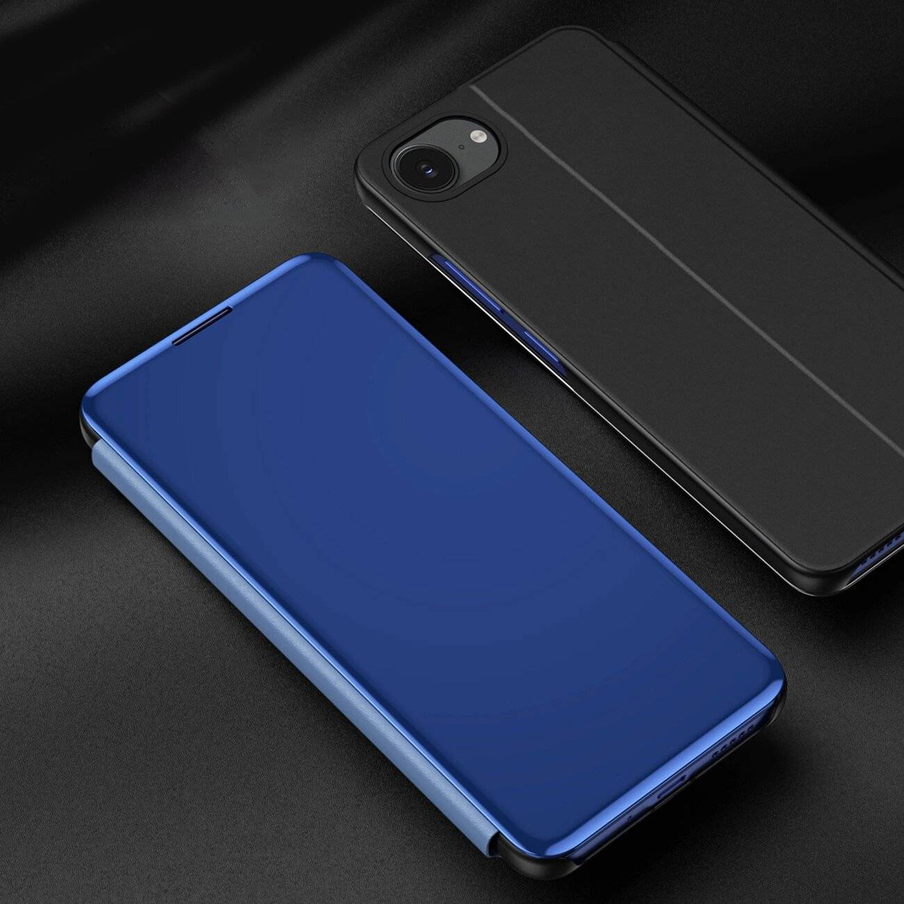 Clear View Case iPhone 16e Flip Cover - Blau