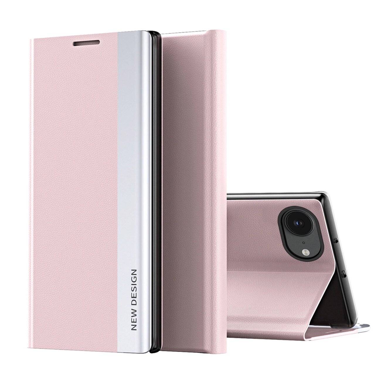 Sleep Case Pro iPhone 16e Klappe Ständer - Rosa
