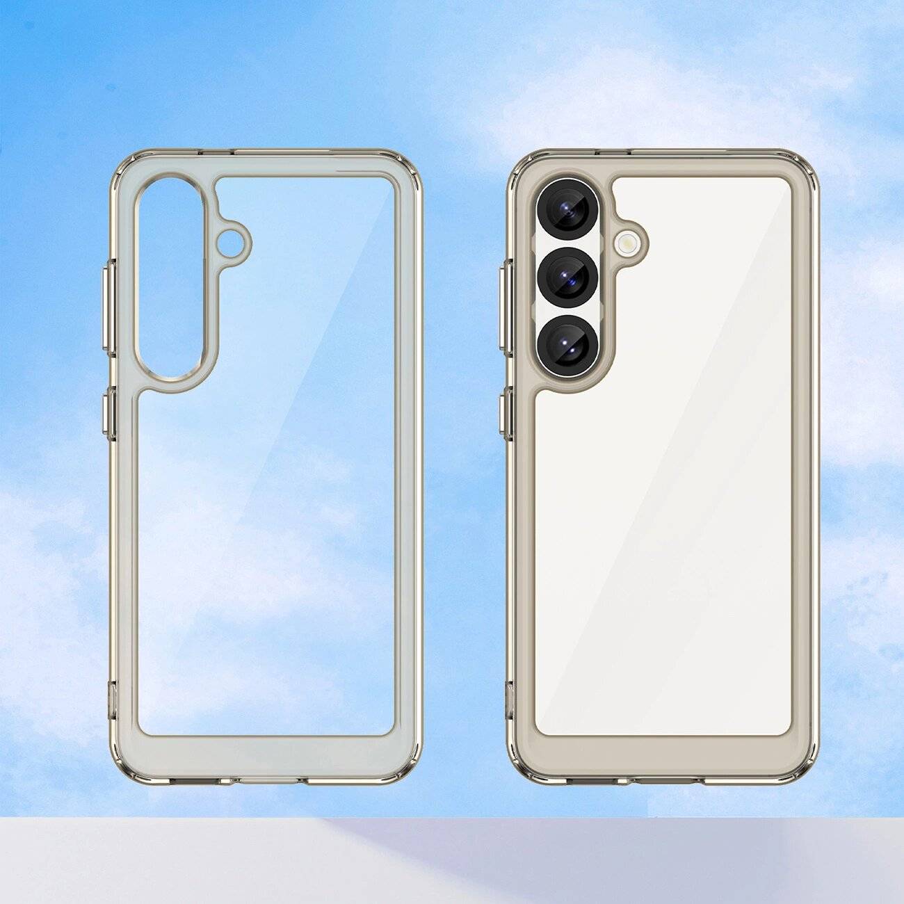 Outer Space Case iPhone 16e Flexible Rahmenabdeckung - Durchscheinend, Schwarz