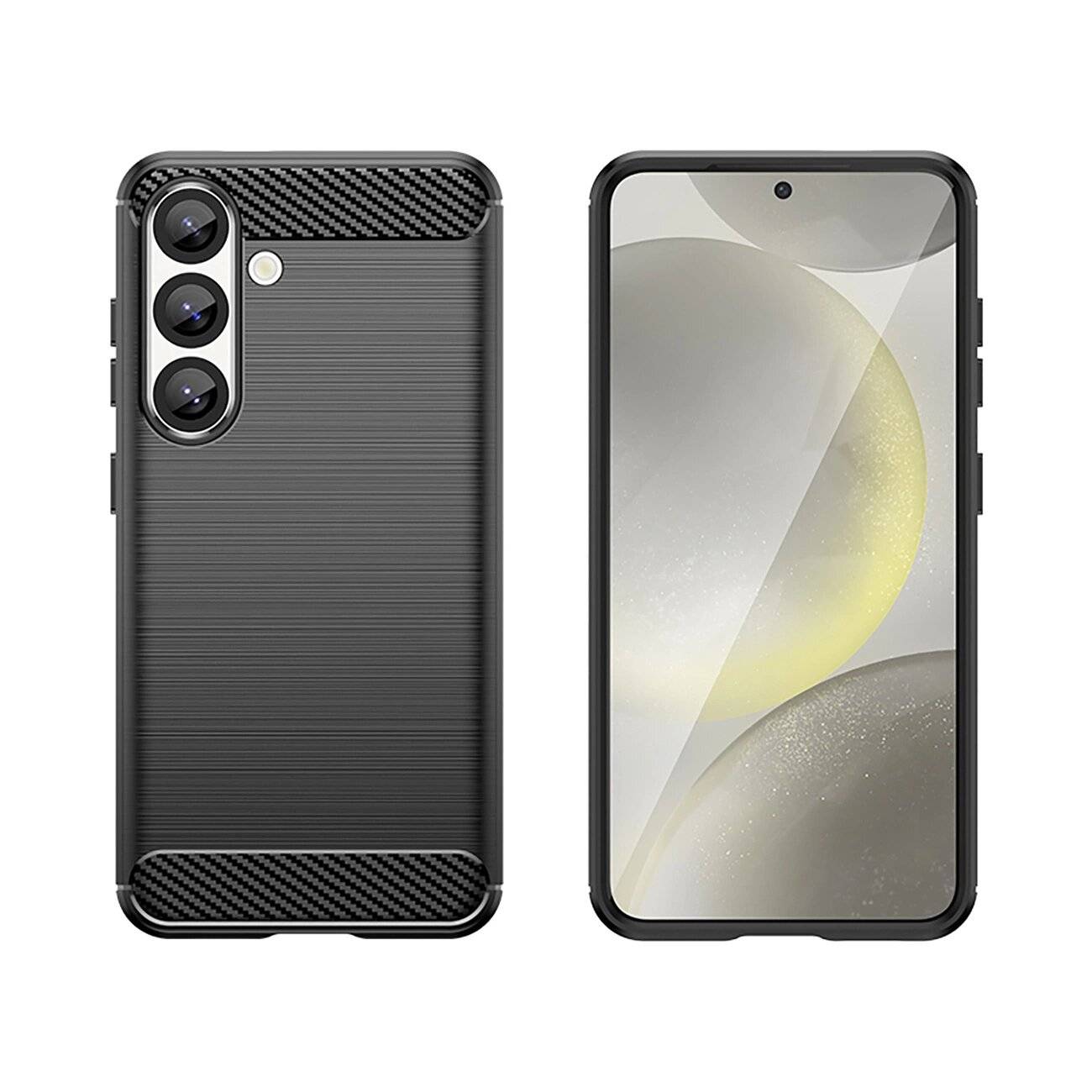 Carbon Case Samsung Galaxy S25 Edge - Schwarz