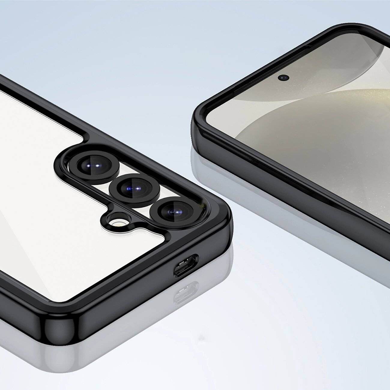 Outer Space Hülle Samsung Galaxy S25 Edge Cover flexiblem Rahmen - Schwarz