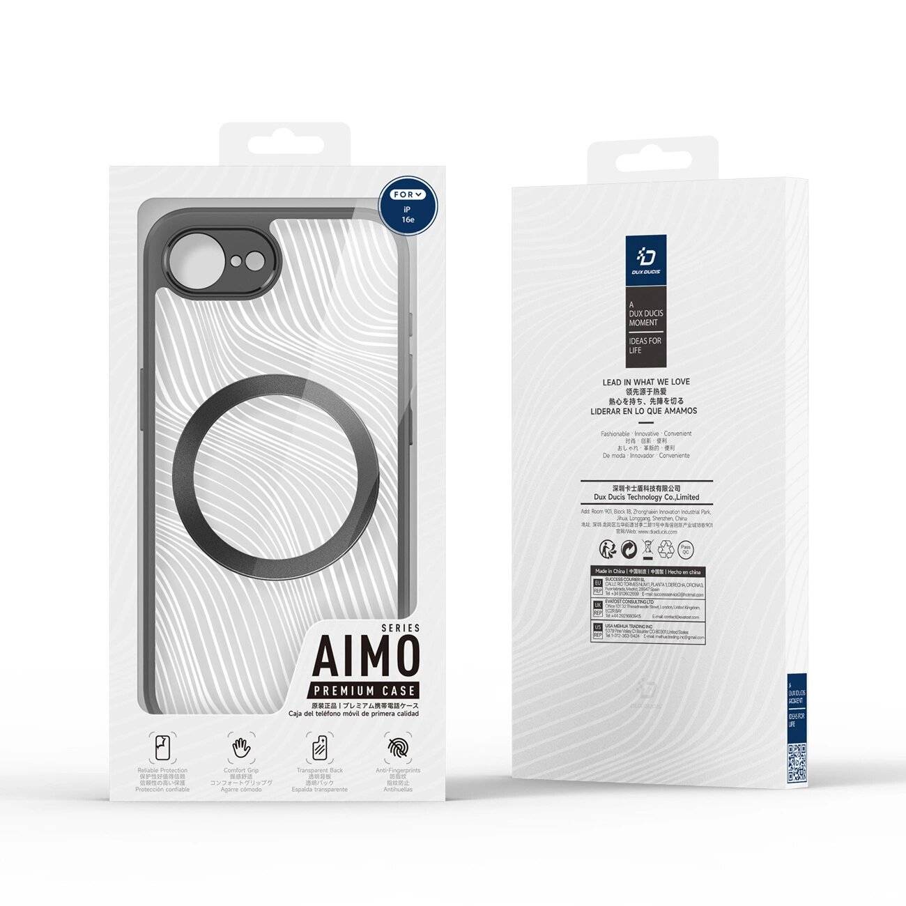 Dux Ducis Aimo Mag Case MagSafe iPhone 16e - Schwarz