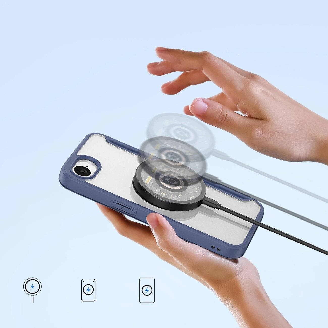 Dux Ducis Skin X Pro Case MagSafe iPhone 16e - Blau