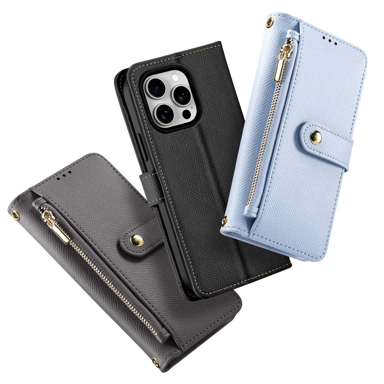 Dux Ducis Lawa Lederhülle iPhone 15 - Blau
