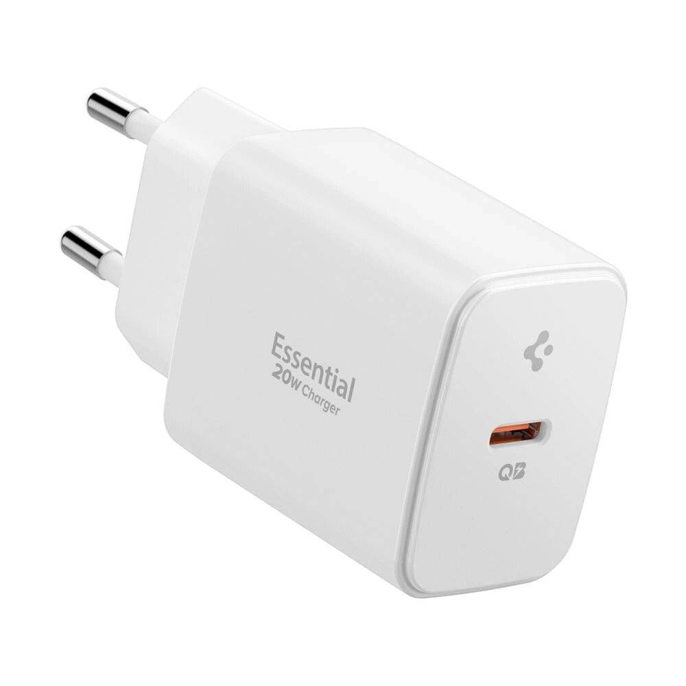 Spigen Essential EE201EU USB-C 20W Wandladegerät - Weiß