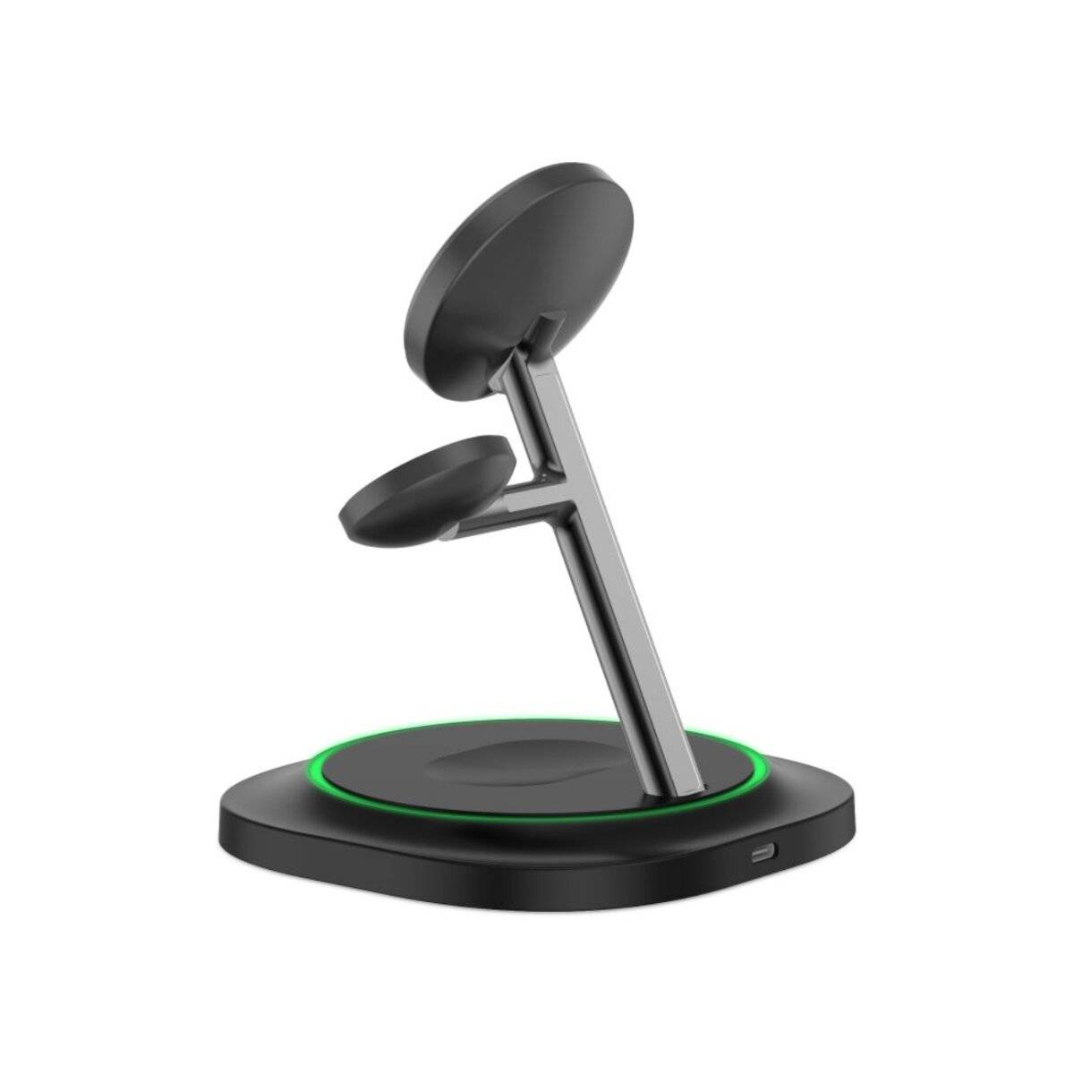 Tech-Protect QI15W-A46 3in1 Magnetisches MagSafe Induktives Ladegerät Schwarz