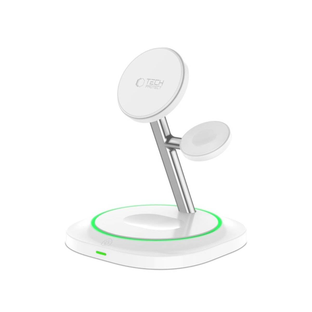Tech-Protect QI15W-A46 3in1 Magnetisches MagSafe Induktives Ladegerät Weiß