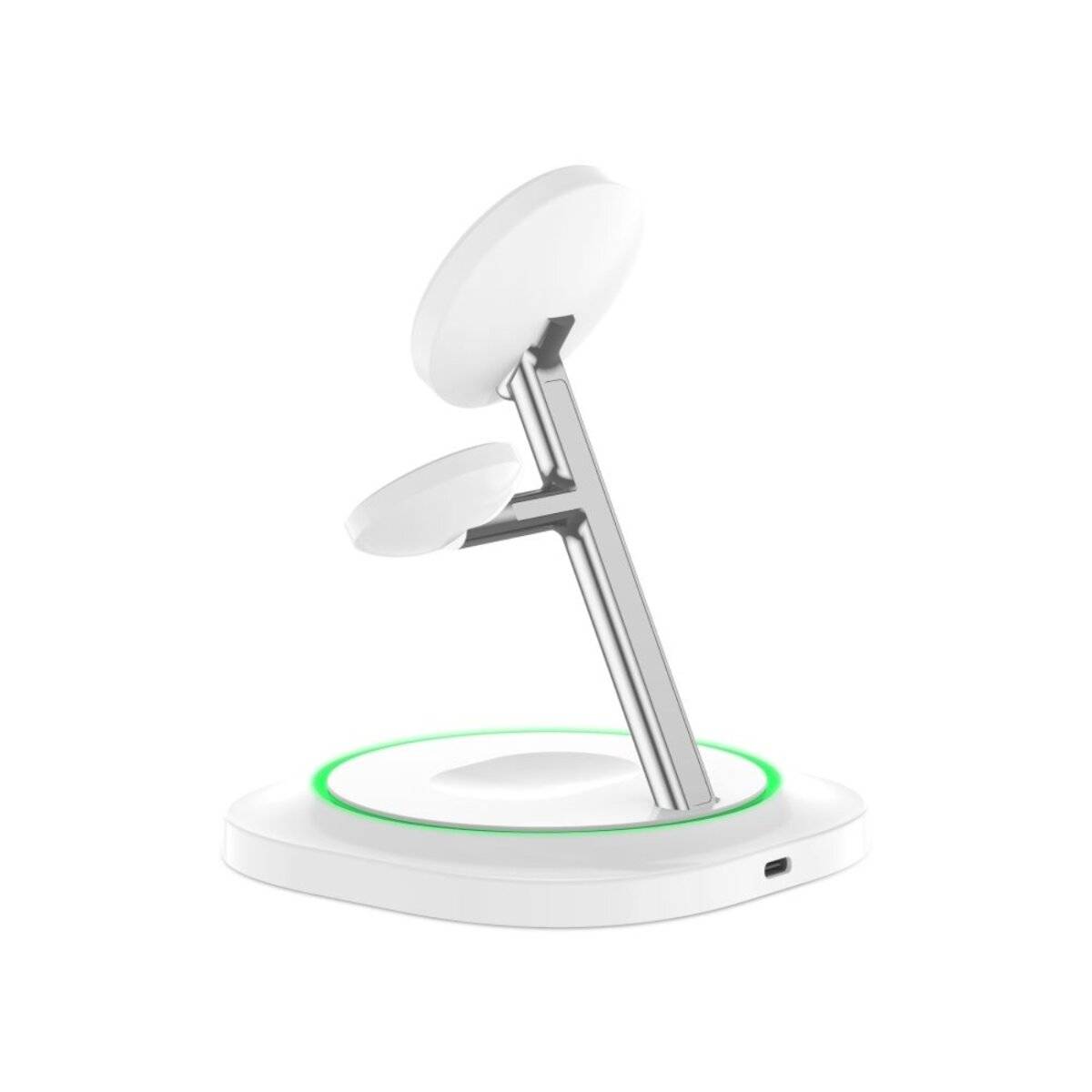 Tech-Protect QI15W-A46 3in1 Magnetisches MagSafe Induktives Ladegerät Weiß