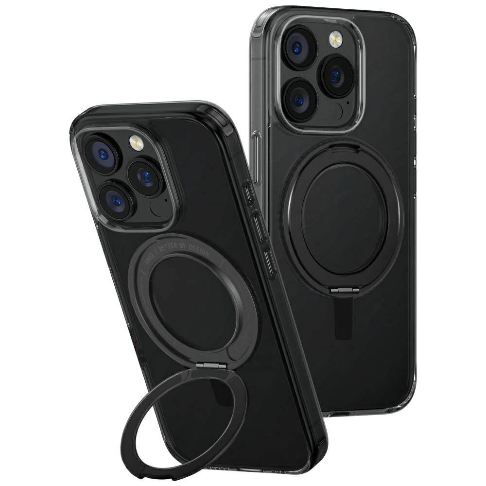 Uniq Swivix 360 Rotating Kickstand Case iPhone 16 Pro - Schwarz