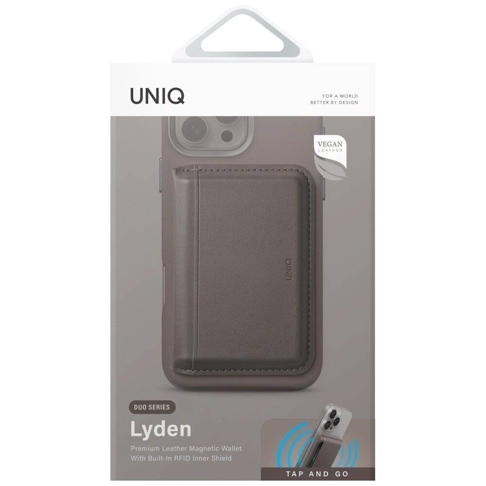 Uniq Lyden DS RFID Magnetische Geldbörse Telefonständer - Grau