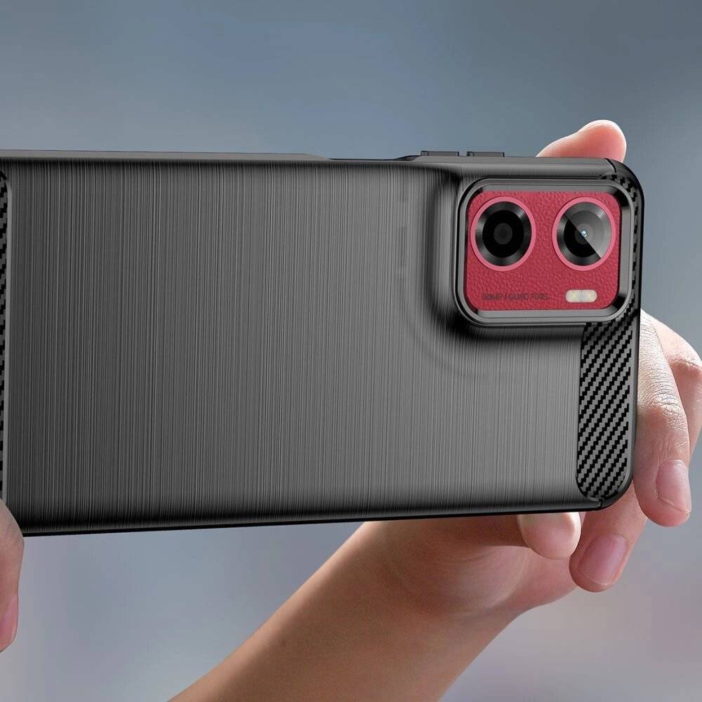 Tech-Protect TPUCarbon Case Motorola Moto G05 / E15 - Schwarz