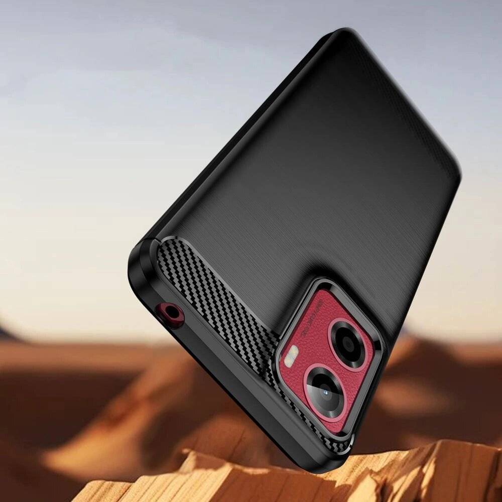 Tech-Protect TPUCarbon Case Motorola Moto G05 / E15 - Schwarz