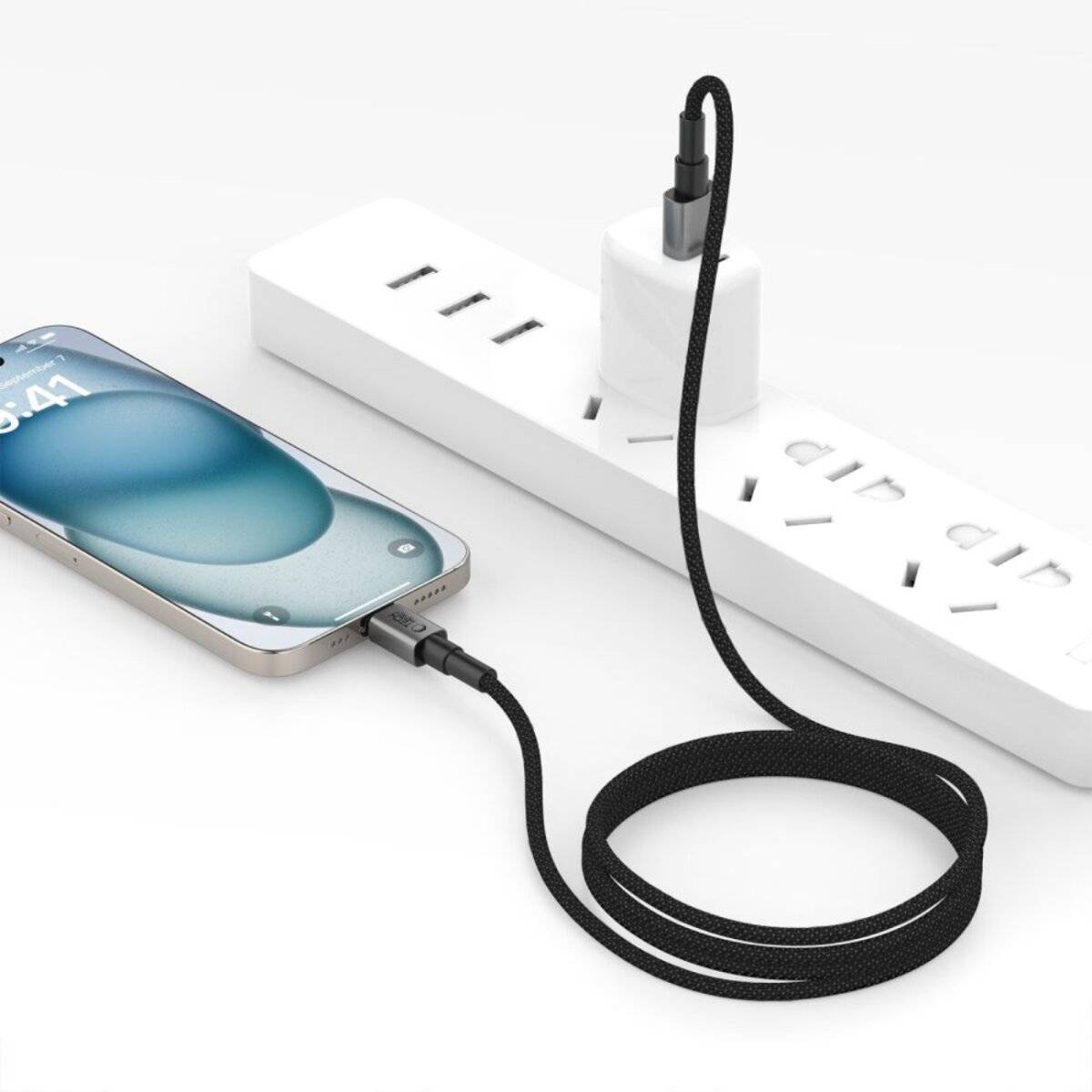 Tech-Protect Ultraboost DNA USB-A / Lightning Kabel 12W/2.4A 25cm - Grau