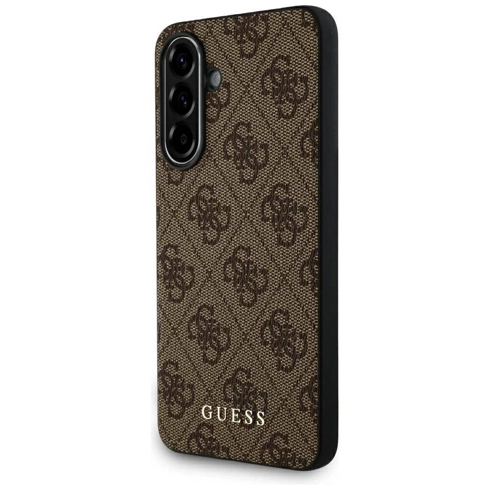 Guess 4G Metal Gold Logo Case Samsung Galaxy A36 - Braun