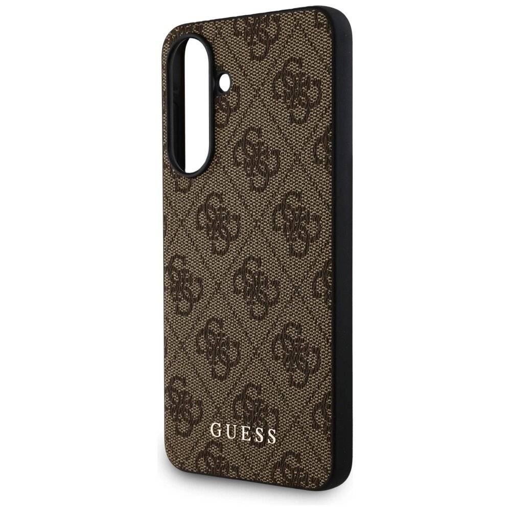 Guess 4G Metal Gold Logo Case Samsung Galaxy A36 - Braun