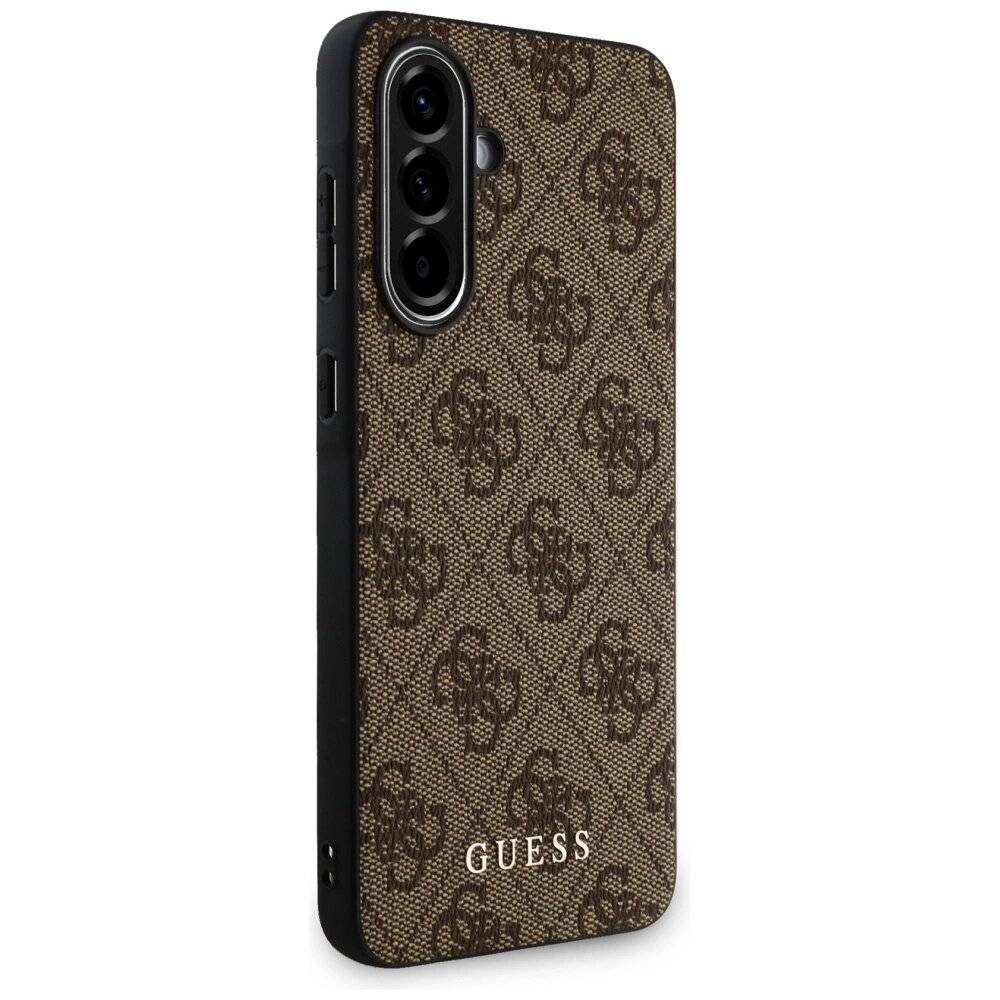Guess 4G Metal Gold Logo Case Samsung Galaxy A36 - Braun