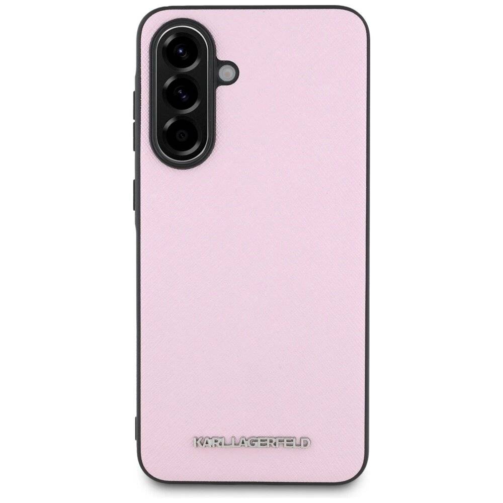 Karl Lagerfeld Saffiano Metal Logo Case Samsung Galaxy A56 - Pink