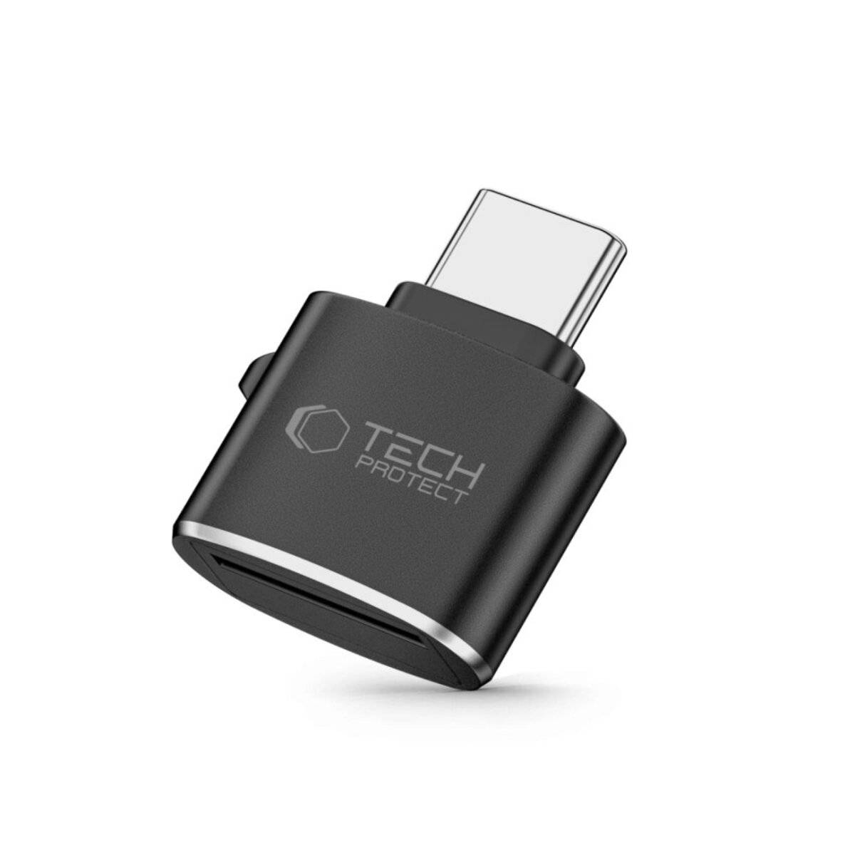 Tech-Protect UltraBoost Adapter microSD-Kartenleser USB-C - Schwarz