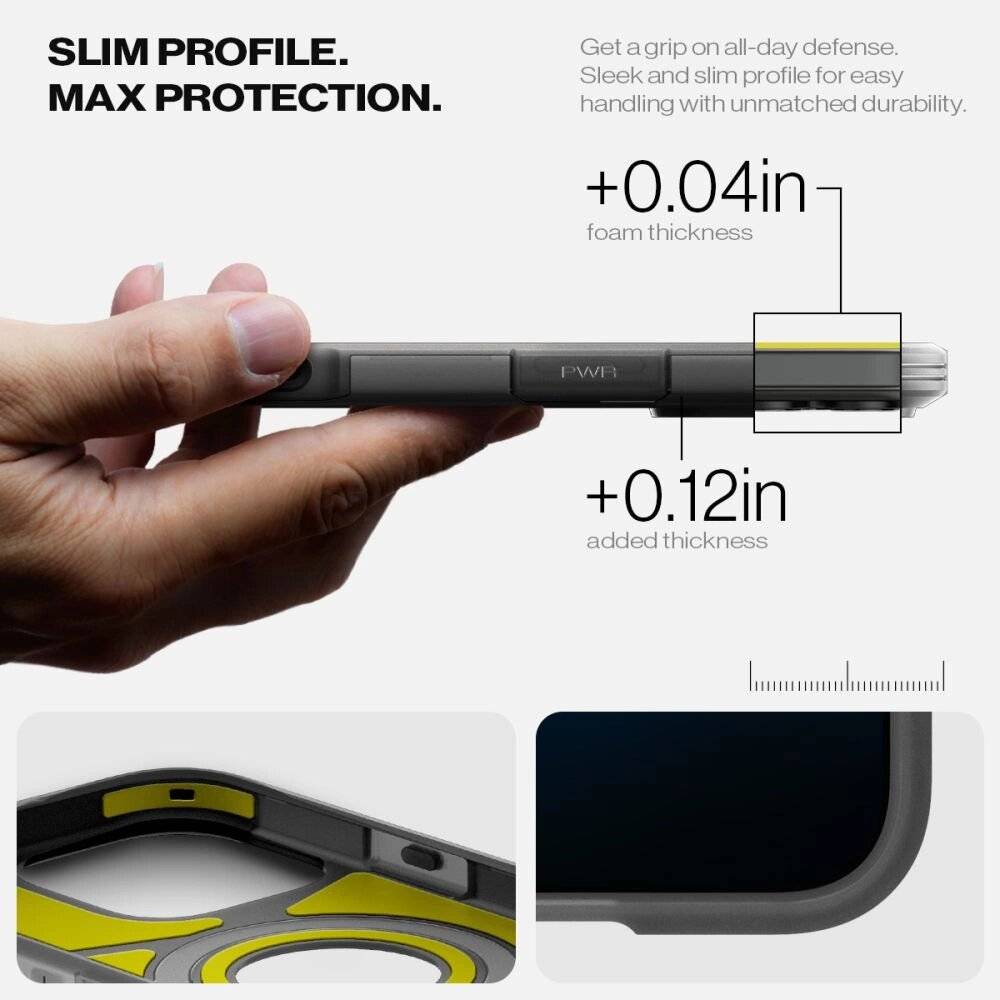 Spigen Tough Armor "T" Mag MagSafe iPhone 16 Pro Hülle - Schwarz