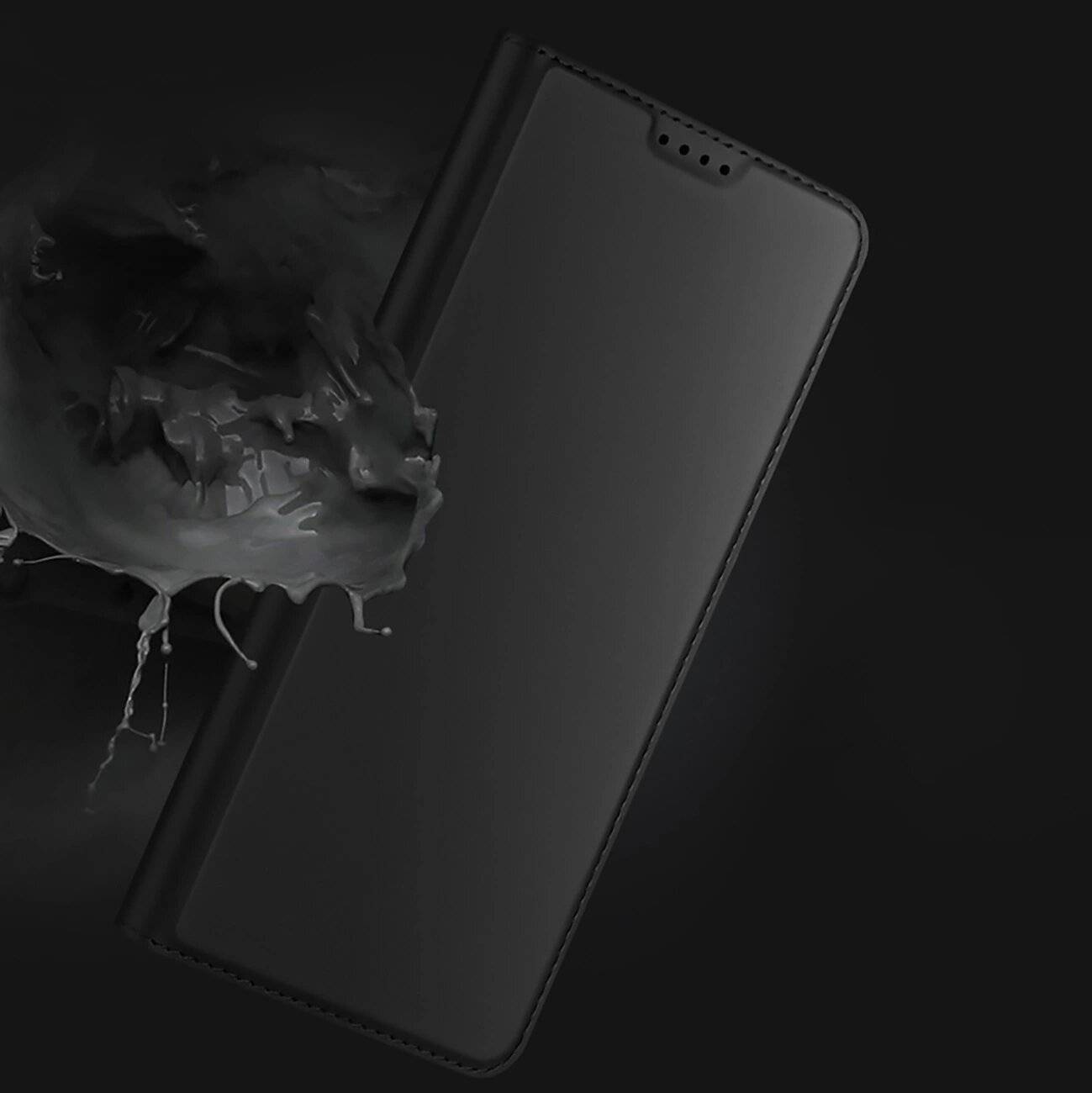 Dux Ducis Skin Pro Hülle Samsung Galaxy S25 Edge Klappdeckel Kartenfach - Schwarz