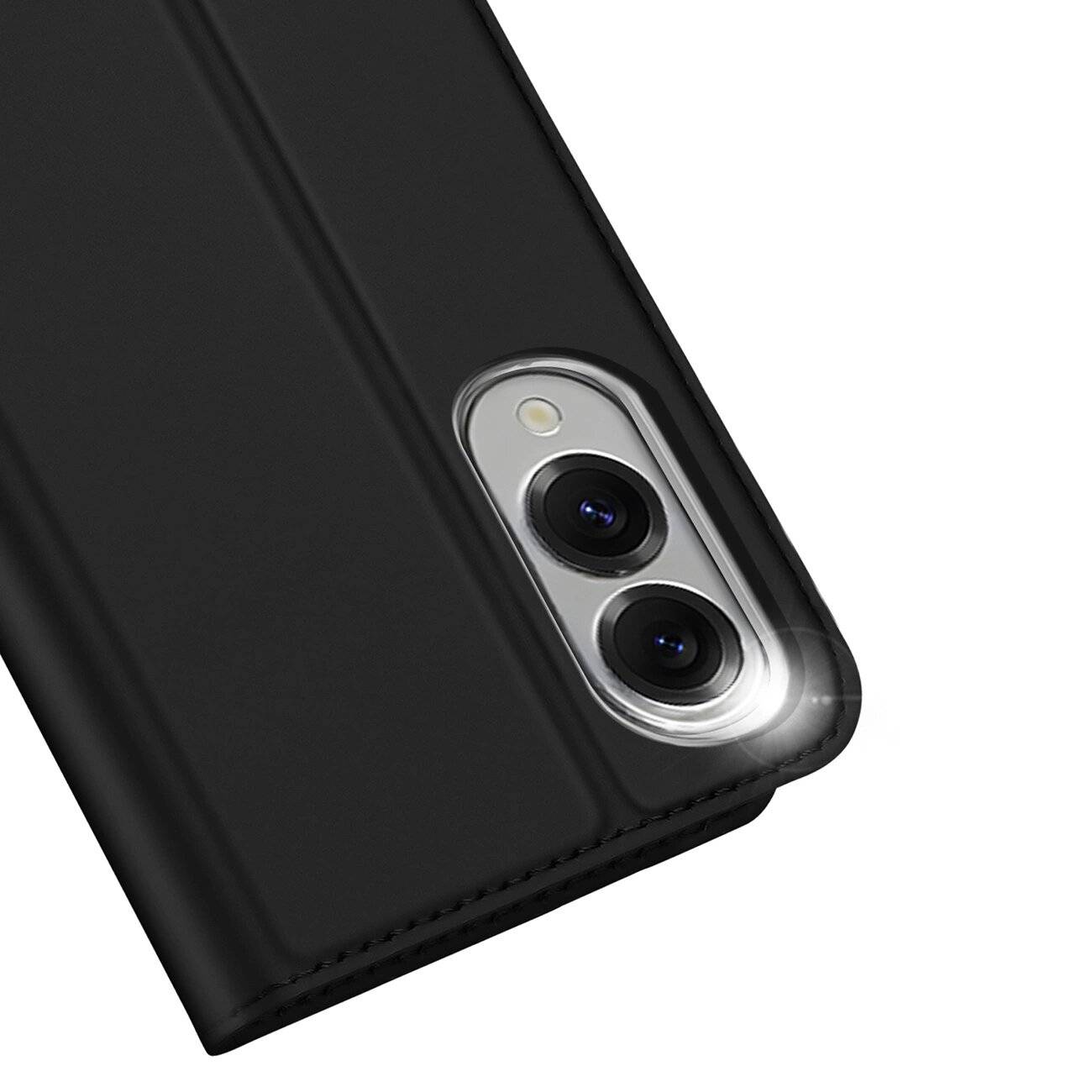 Dux Ducis Skin Pro Hülle Samsung Galaxy S25 Edge Klappdeckel Kartenfach - Schwarz