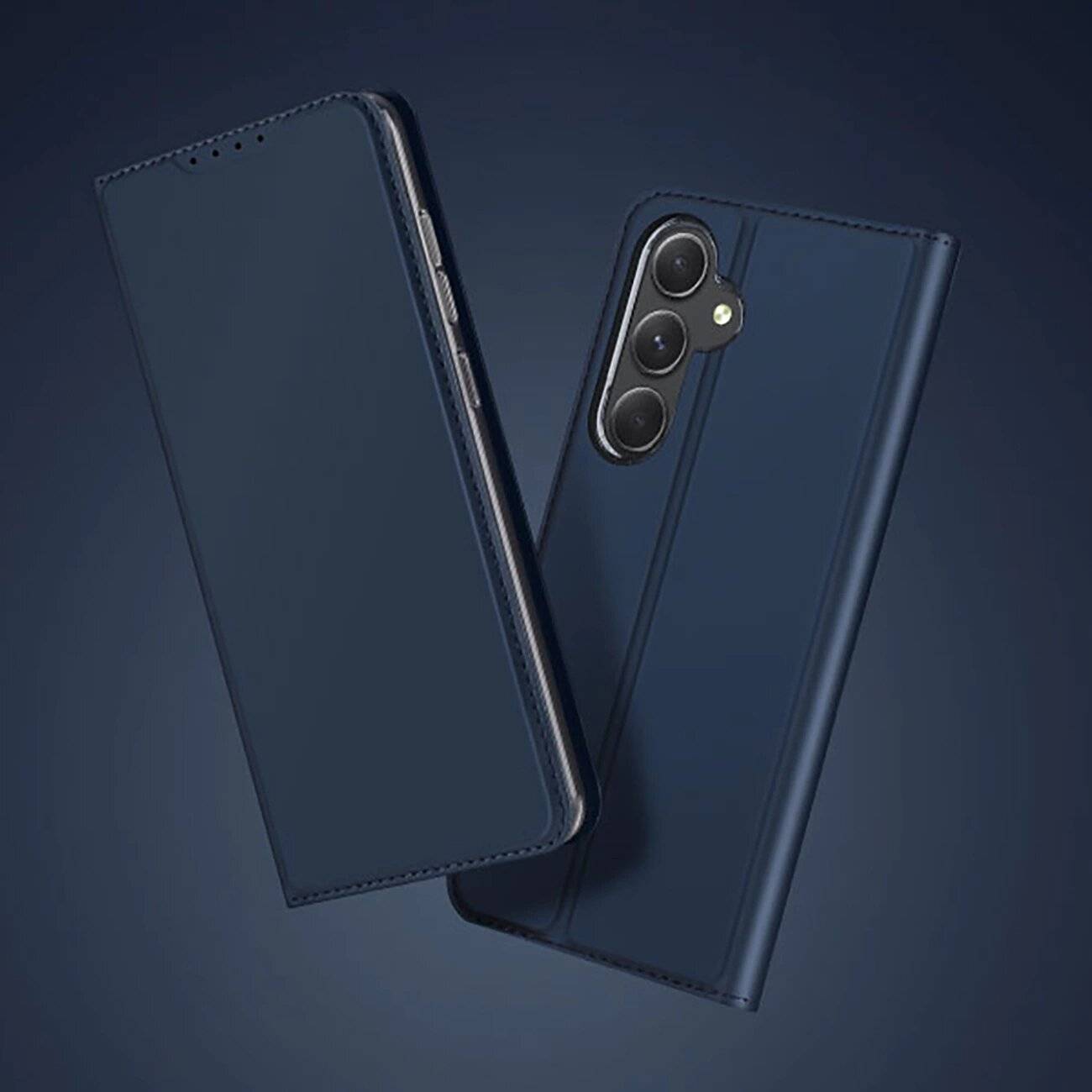 Dux Ducis Skin Pro Hülle Samsung Galaxy A55 5G Klappdeckel Kartenfach - Blau