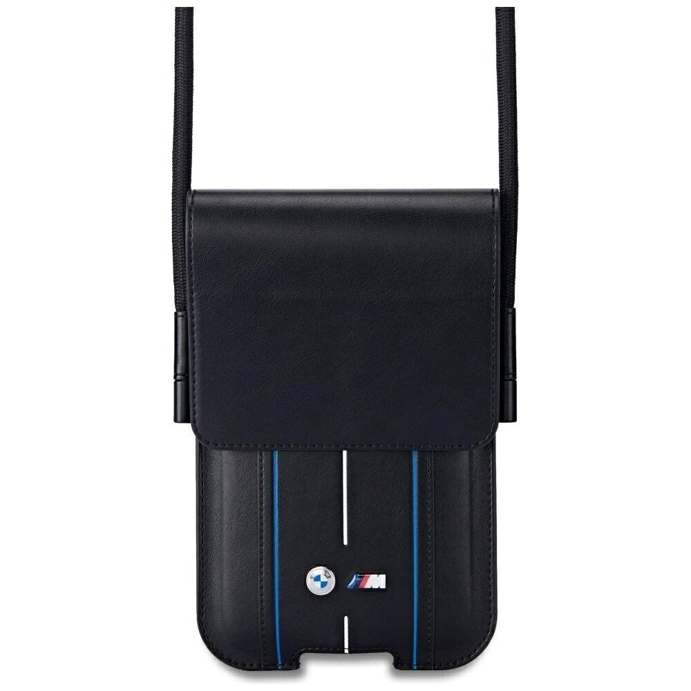 BMW Handytasche blauen Streifen, Schwarz