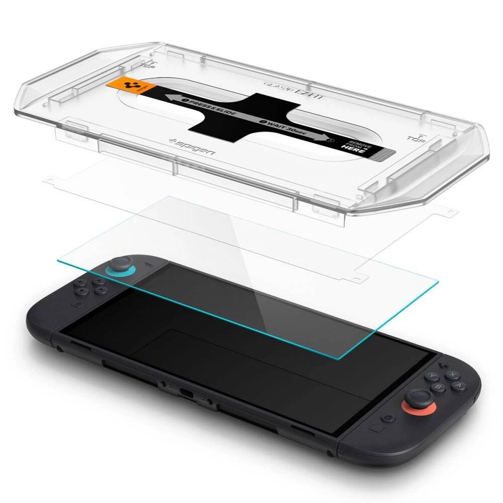 Gehärtetes Glas Spigen Glas.TR EZ Fit 2er-Pack Nintendo Switch 2