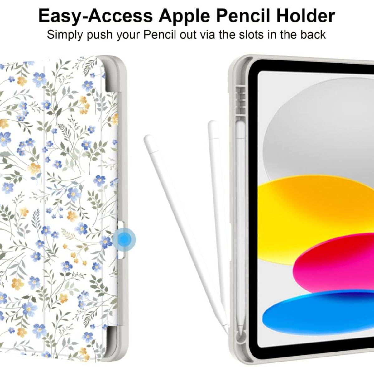Tech-Protect SC Pen Case iPad 10,9″ 2022 10. Gen. / 11″ 2025 11. – Gänseblümchen Blättern