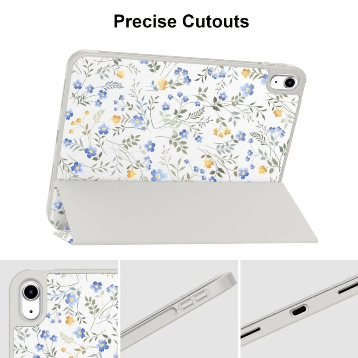 Tech-Protect SC Pen Case iPad 10,9″ 2022 10. Gen. / 11″ 2025 11. – Gänseblümchen Blättern