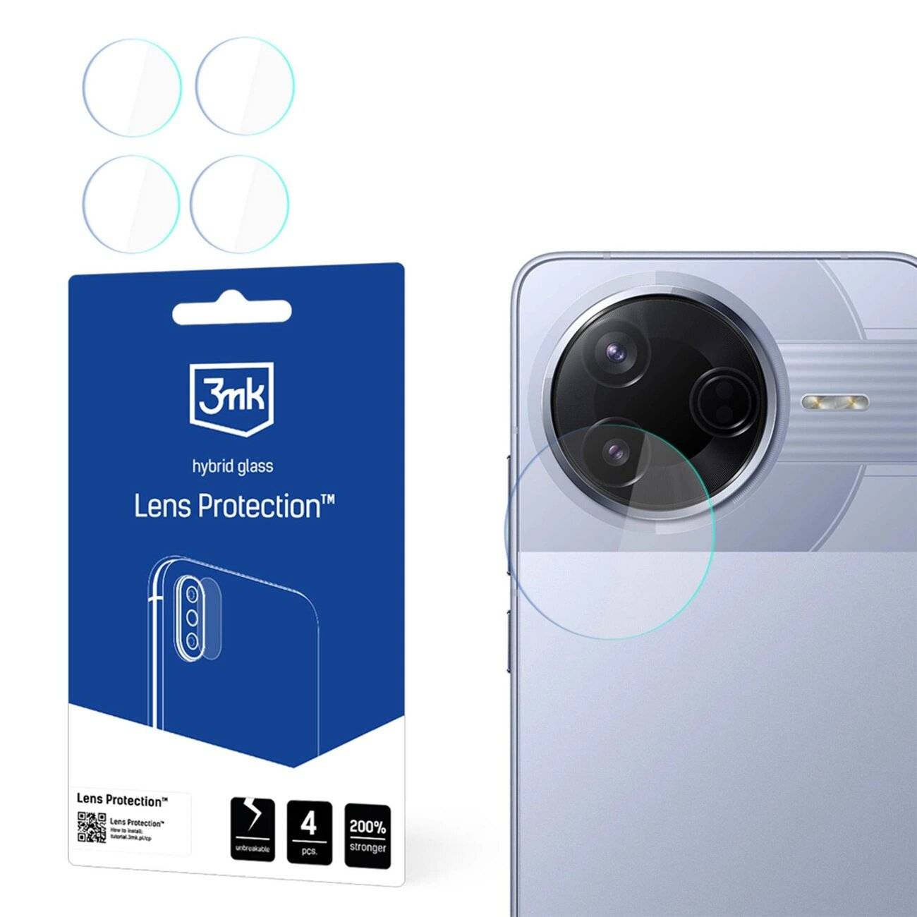 Hybridglas Kameraobjektiv 3mk Objektivschutz Xiaomi Poco F7 Pro