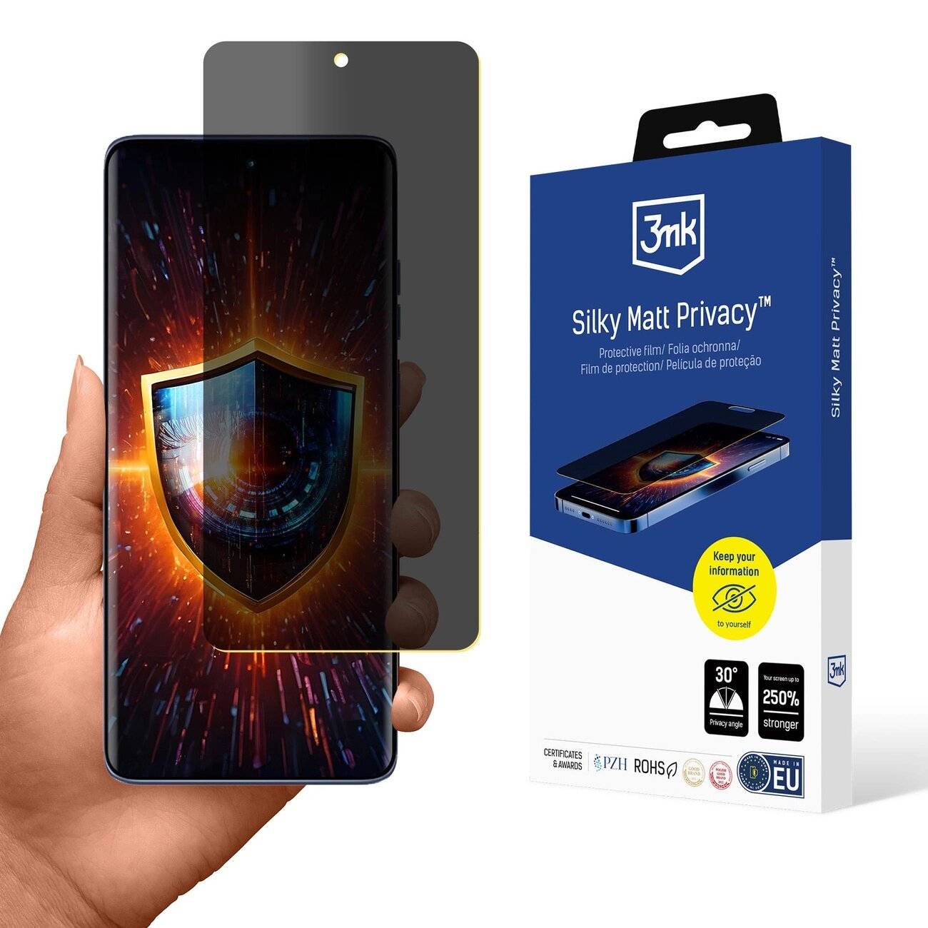 Blickschutzfolie 3mk Silky Matt Privacy Motorola Edge 60 Fusion