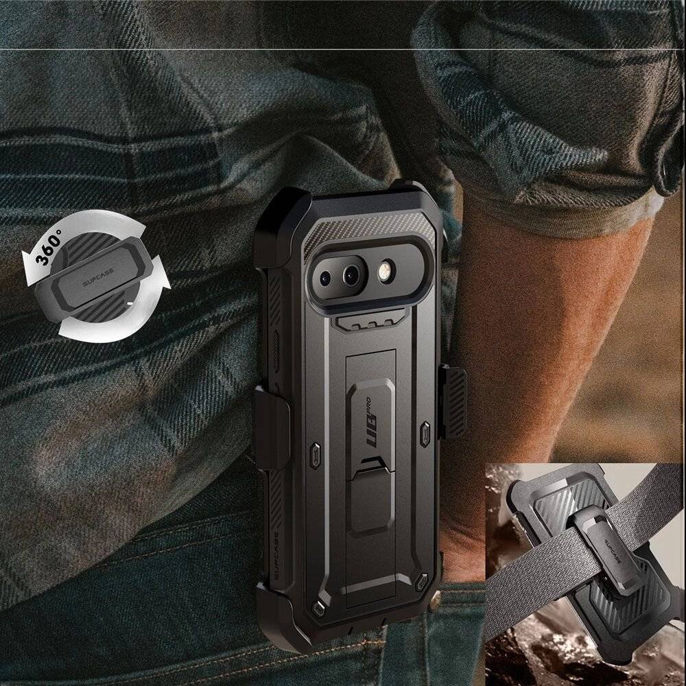 Supcase Unicorn Beetle Pro Hülle Google Pixel 9A - Schwarz