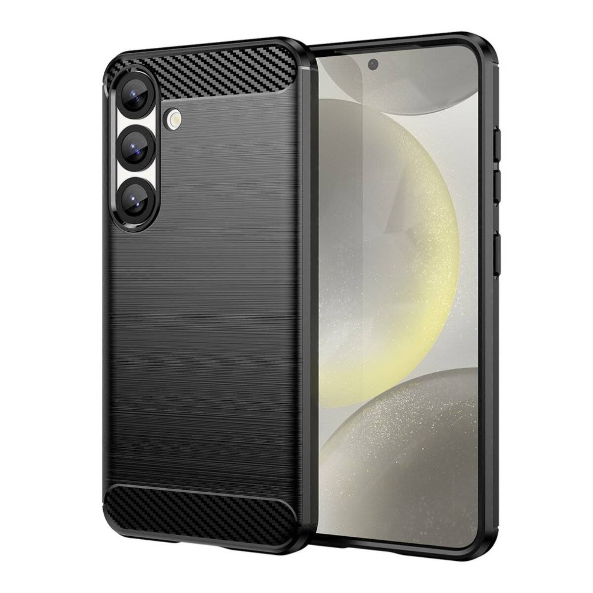 Carbon Case Flexibles Silikon Google Pixel 10 - Schwarz