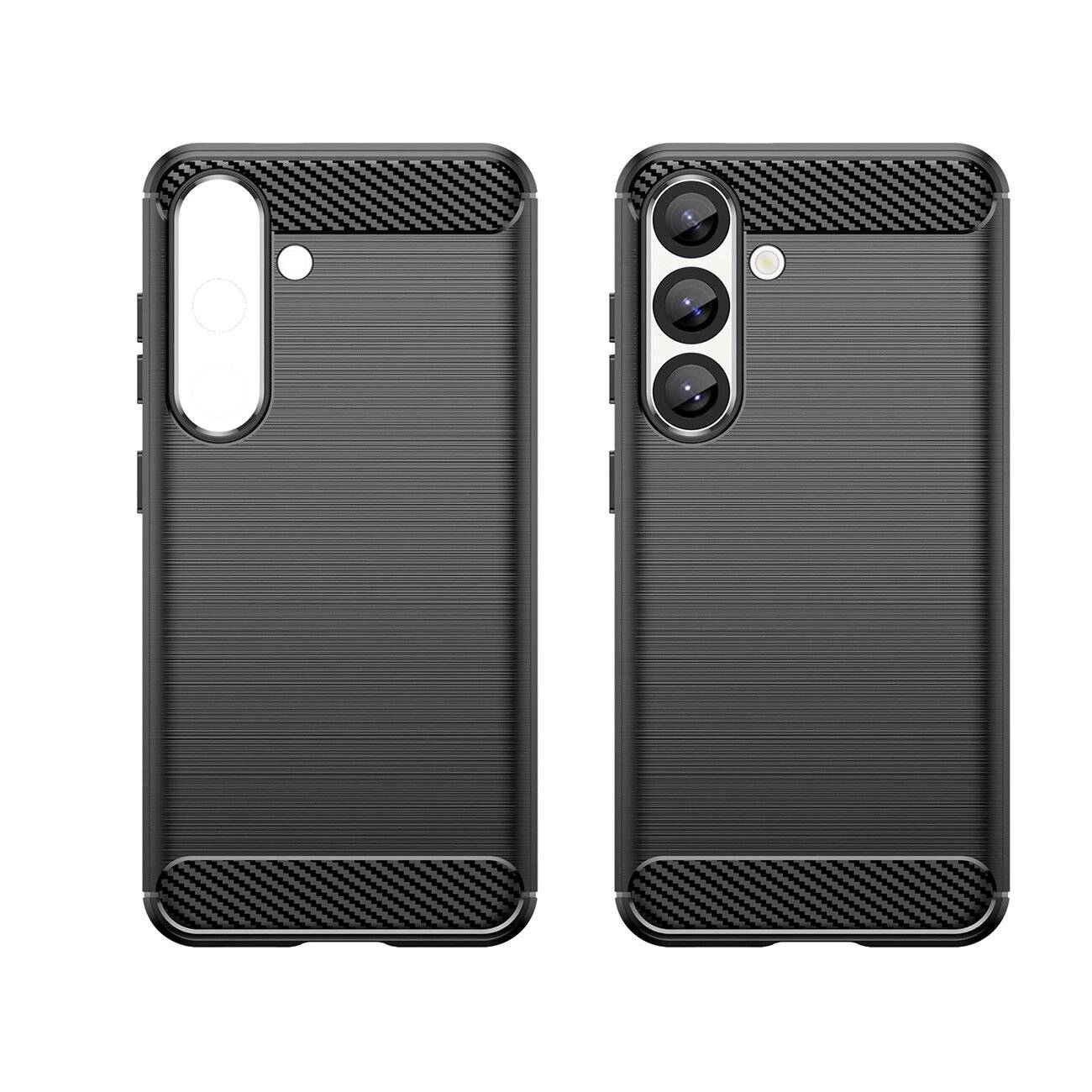 Carbon Case flexibles Silikon Xiaomi 15 - Schwarz