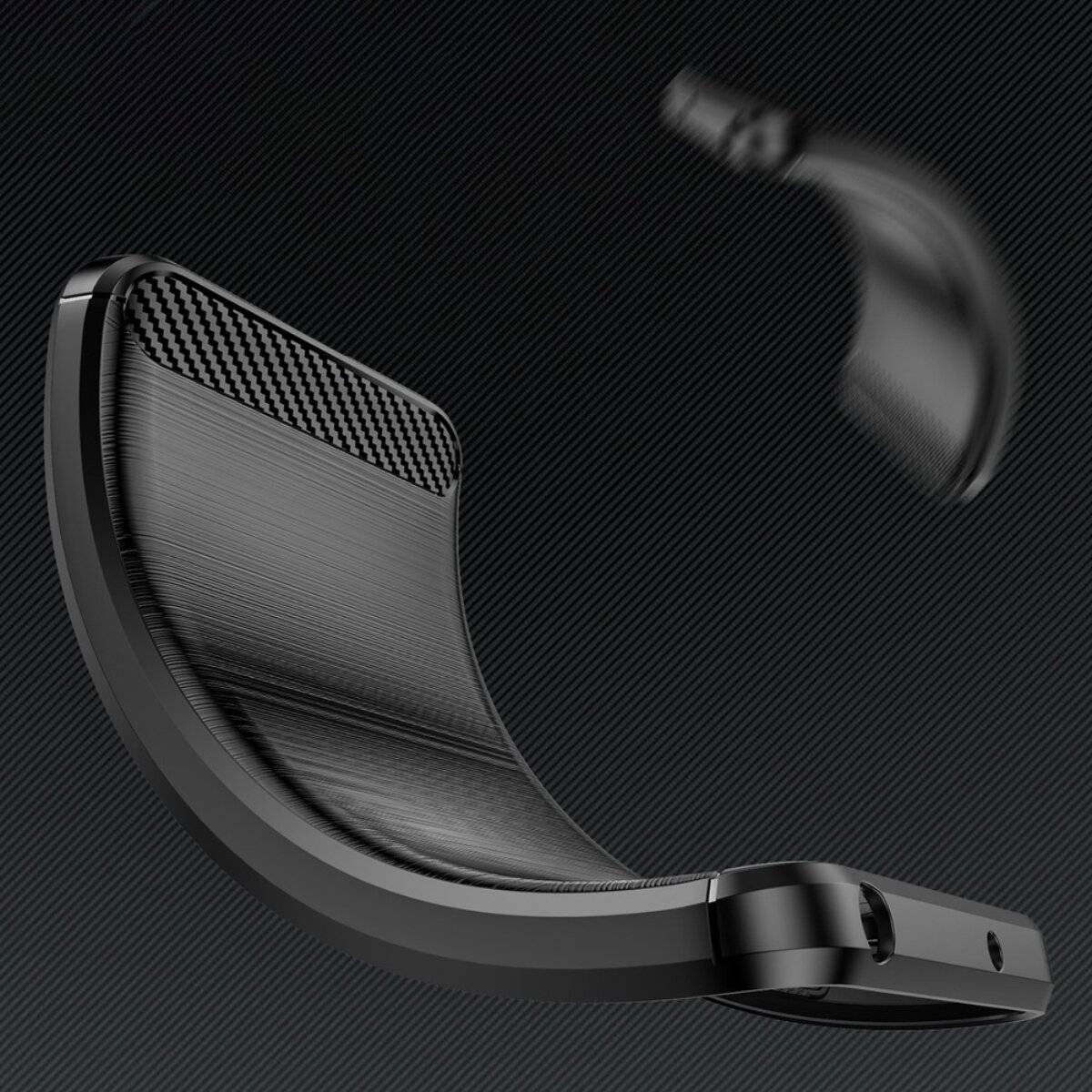 Carbon Case Flexibles Silikon Google Pixel 10 - Schwarz