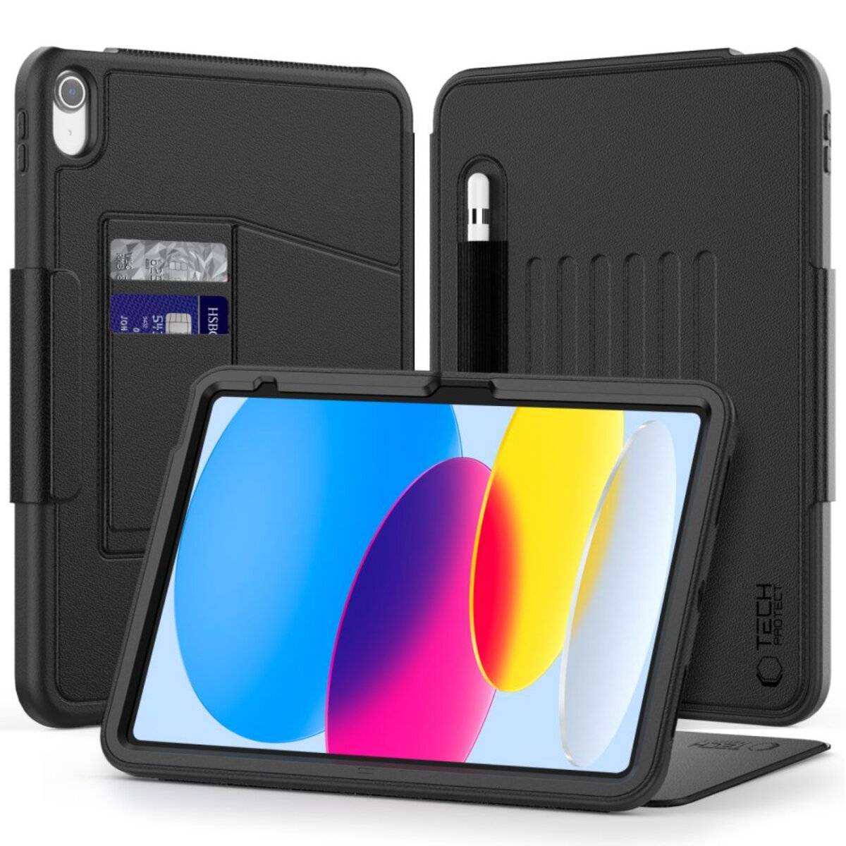 Tech-Protect SC Pen iPad 10,9″ 2022 10. Gen. / 11″ 2025 11. Hülle - Schwarz