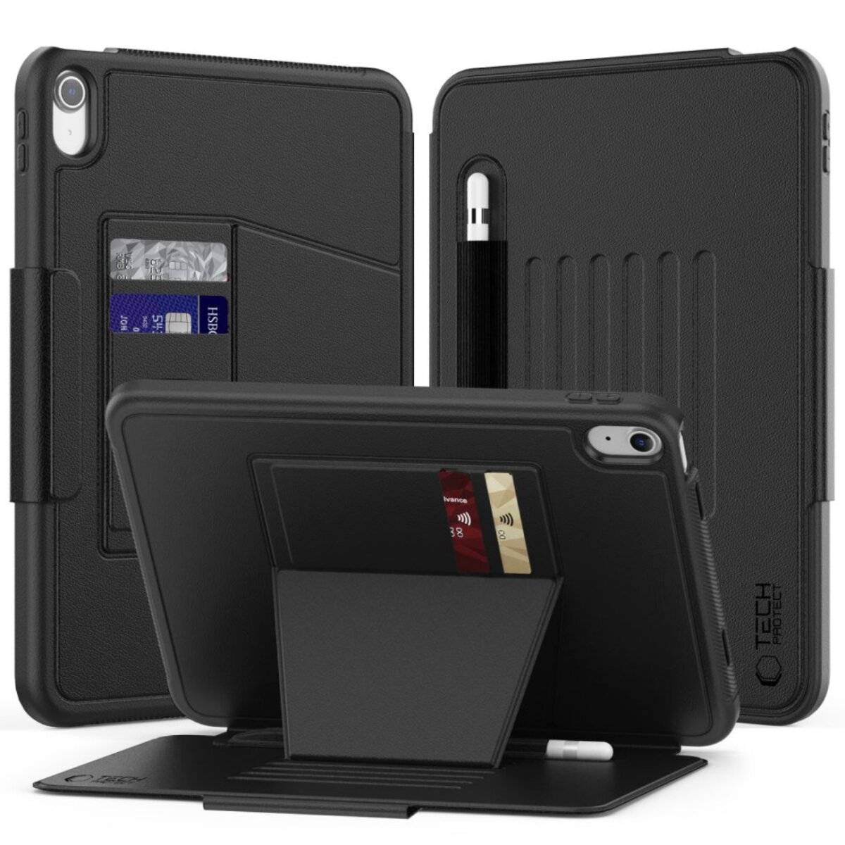 Tech-Protect SC Pen iPad 10,9″ 2022 10. Gen. / 11″ 2025 11. Hülle - Schwarz