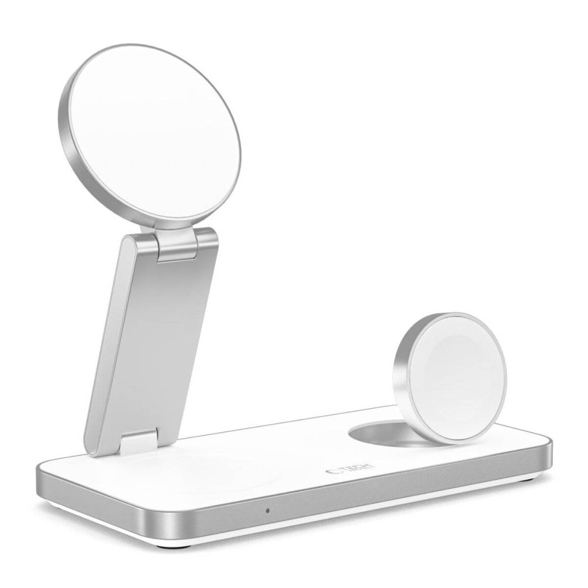 Tech-Protect QI15W-A47 MagSafe 3in1 Induktives Ladegerät + USB-C Kabel - Weiß