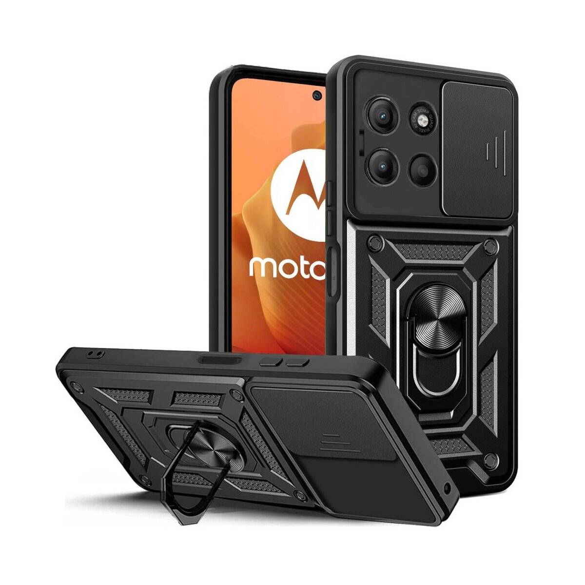 Tech-Protect CamShield Pro Hülle Motorola Moto G15 - Schwarz
