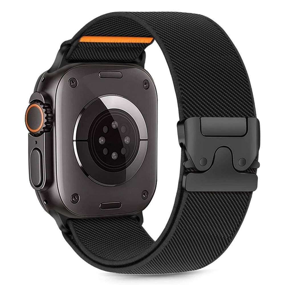 Tech-Protect Nylon-Verschluss Apple Watch 44 / 45 46 49 mm - Schwarz